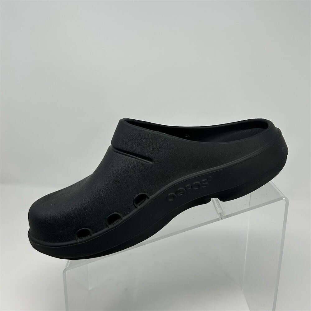 OOFOS OOcloog Recovery Clog Unisex Slip-On Comfort Shoes Black W8 M6 (EU 39) - Picture 3 of 10